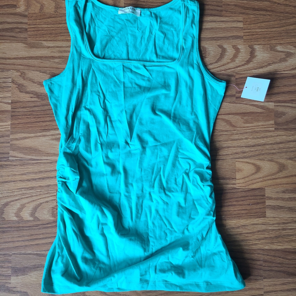 Zenana Outfitters Turquoise Tank Top